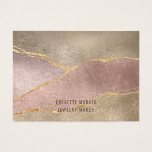 Moderne Roos Gold Foil Gold Glitter Earning Displa Visitekaartje