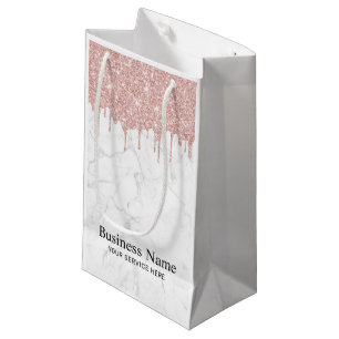 Moderne Roos Gold Glitter drukt rendy marmer af Klein Cadeauzakje