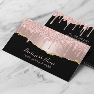 Moderne Roos Gold Glitter zorgt voor een superieur Visitekaartje