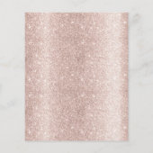 Moderne Roos Gold Home Cleaning Housekeeping Flyer (Achterkant)