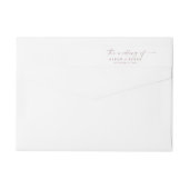 Moderne Roos Gold Script Wedding (Achterkant)