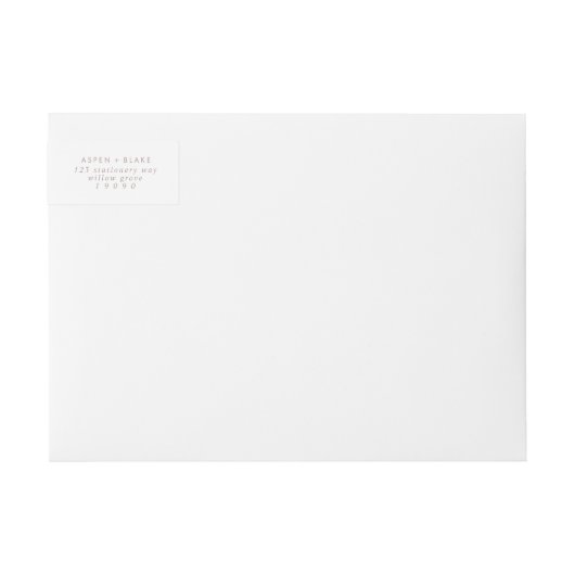 Moderne Roos Gold Script Wedding (Voorkant)