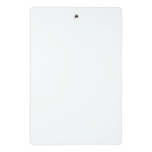 moderne roos witte monogram initiaal handelsnaam mini klembord (Achterkant)