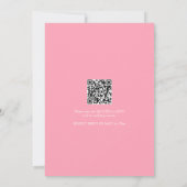 Moderne Rose Carte de Sauvegarde de Date (Dos)