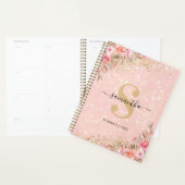 Moderne Rose Gold Floral 2026 (Devant avec enveloppe)