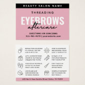 Moderne rose Luxe Eyebrow Threading Aftercare (Devant & derrière)