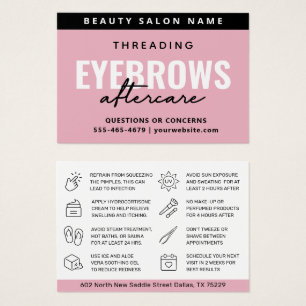 Moderne rose Luxe Eyebrow Threading Aftercare
