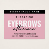 Moderne rose Luxe Eyebrow Threading Aftercare (Devant)