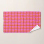 Moderne Rose Orange Rétro Point Valentin Audacieux (Serviette à main)