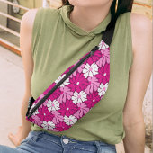 Moderne rose violet blanc Floral Motif