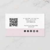 Moderne Rosée Blanche Référer Une Carte De Référen (Dos)