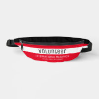 Moderne Rouge Blanc Noir Bénévole Promotionnel