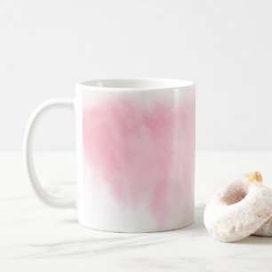 Moderne rougissent la tasse rose d'aquarelle