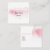 Moderne rougissent le carte de visite rose de (Devant / Derrière)