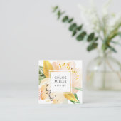 Moderne rougissent les cartes de visite carrés (Debout devant)