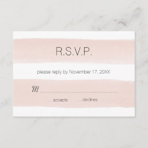 Moderne rougissent les rayures RSVP