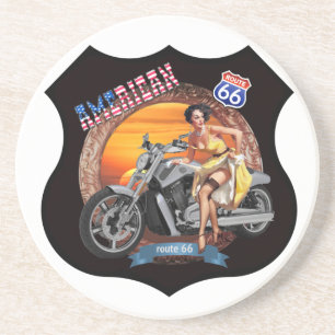 Moderne route 66 Onderzetter