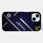 Moderne Royal Caribbean Cruise Blauw Wit Tekst Case-Mate iPhone Case (Achterkant (horizontaal))