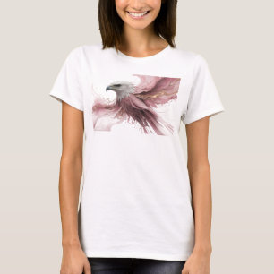 Moderne Roze Abstracte Adelaar Trendy T-shirt