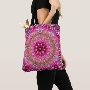 Moderne, roze, Abstracte kunst Draagtas