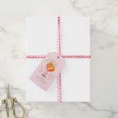 Moderne Roze Aperol Spritz Bruidsfeest Cadeaulabel (Met Touw)