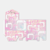 Moderne Roze Bedank Doos Bedankdoosjes (Uitgevouwen)