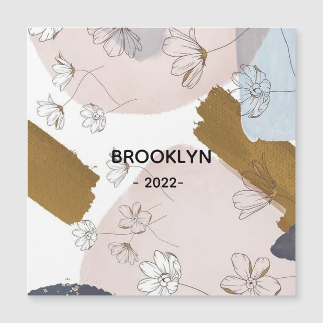 Moderne roze bloemen (Voorkant)