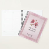 Moderne Roze Bloemen Planner (Display)