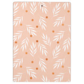 Moderne roze bloemenpatroon klembord (Achterkant)