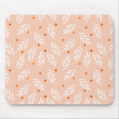 Moderne roze bloemenpatroon muismat (Voorkant)