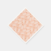 Moderne roze bloemenpatroon servetten (Hoek)