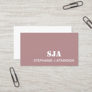 Moderne Roze Blush Minimalistische Professionele I Visitekaartje