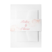 Moderne roze bruiloft uitnodigingen wikkel (Voorkant Voorbeeld)
