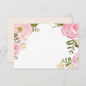 Moderne  roze bruine Kaart (Voorkant / Achterkant)