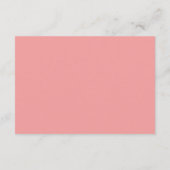Moderne roze brutale bruiloft informatiekaartje (Achterkant)