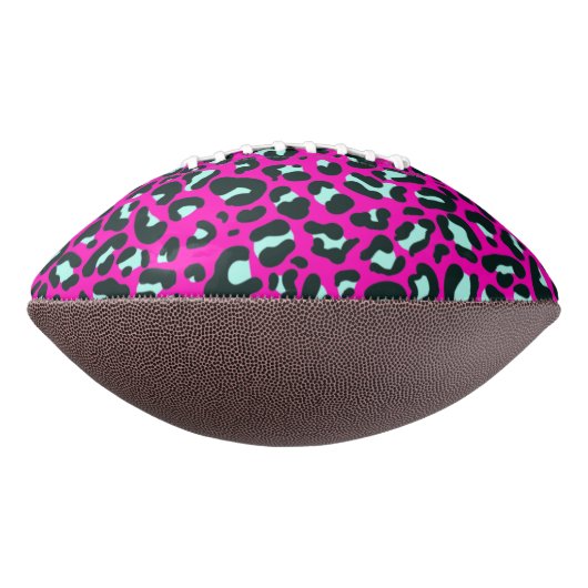 Moderne Roze Cheetah Leopard Dierenprint American Football (Gedraaid 90)