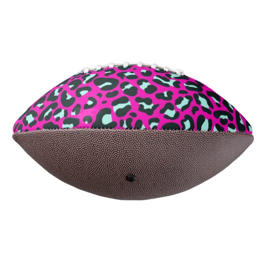 Moderne Roze Cheetah Leopard Dierenprint American Football (Gedraaid 270)