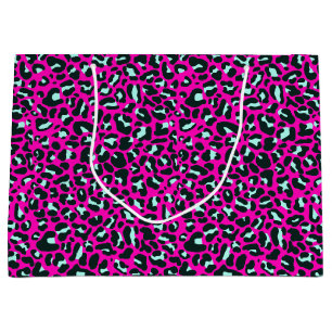 Moderne Roze Cheetah Leopard Dierenprint Groot Cadeauzakje