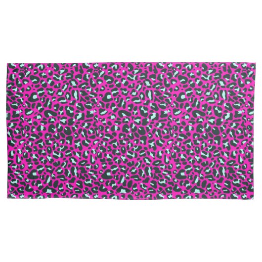 Moderne Roze Cheetah Leopard Dierenprint Kussensloop (Voorkant)