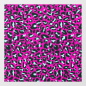 Moderne Roze Cheetah Leopard Dierenprint Raamsticker (Vel)