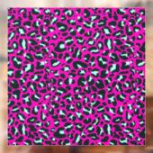 Moderne Roze Cheetah Leopard Dierenprint Raamsticker (Vel 2)