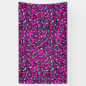 Moderne Roze Cheetah Leopard Dierenprint Spandoek (Verticaal)