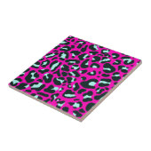 Moderne Roze Cheetah Leopard Dierenprint Tegeltje (Zijkant)