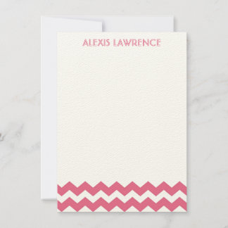Moderne roze chevron: bedankt