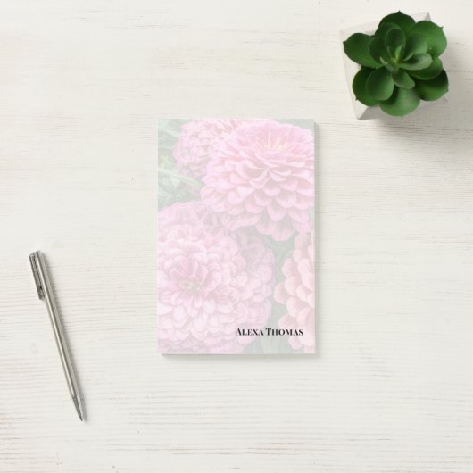 Moderne Roze Dahlias Post-it® Notes (Kantoor)