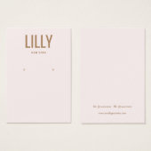 Moderne roze draagkaart voor licht visitekaartje (Voorkant /achterkant)