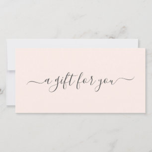 Moderne Roze Elegante Cadeaucertificaat