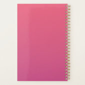 Moderne Roze Elegante Make-up Artist Business Planner (Achterkant)