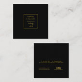 Moderne, roze, elegante make-up kunstenaar vierkante visitekaartje (Voorkant / Achterkant)