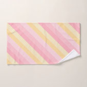 Moderne roze en gele Sjabloon met peulvruchten Bad Handdoek (Handdoek)